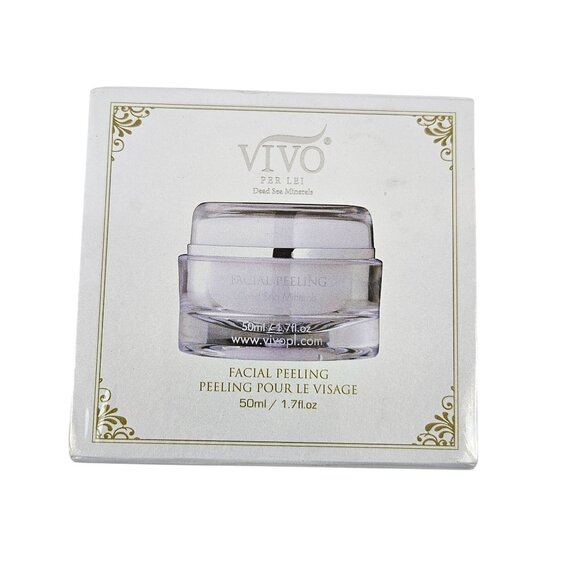 Vivo Per Lei Facial Peeling Dead Sea Minerals Travel Tube And Jar 50ml Set - Picture 1 of 7